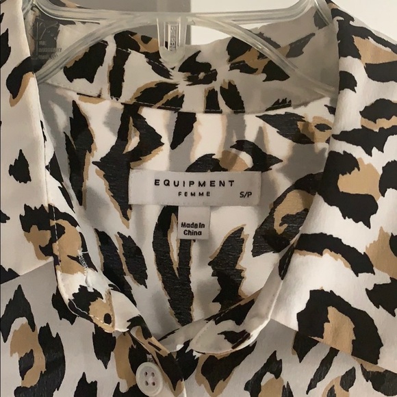 Equipment Cheetah Print Blouse - Picture 2 of 5